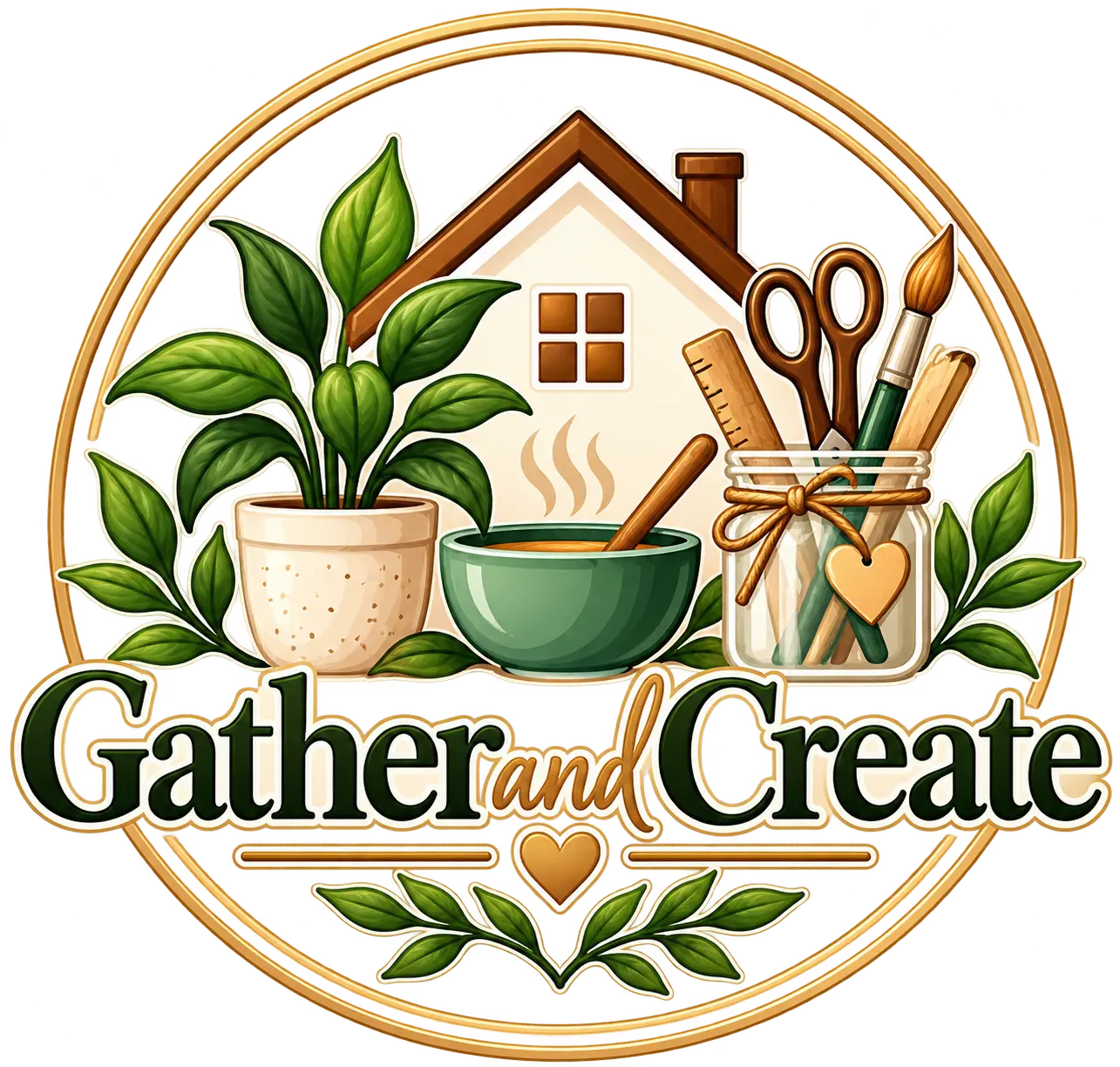 Gather and Create Logo
